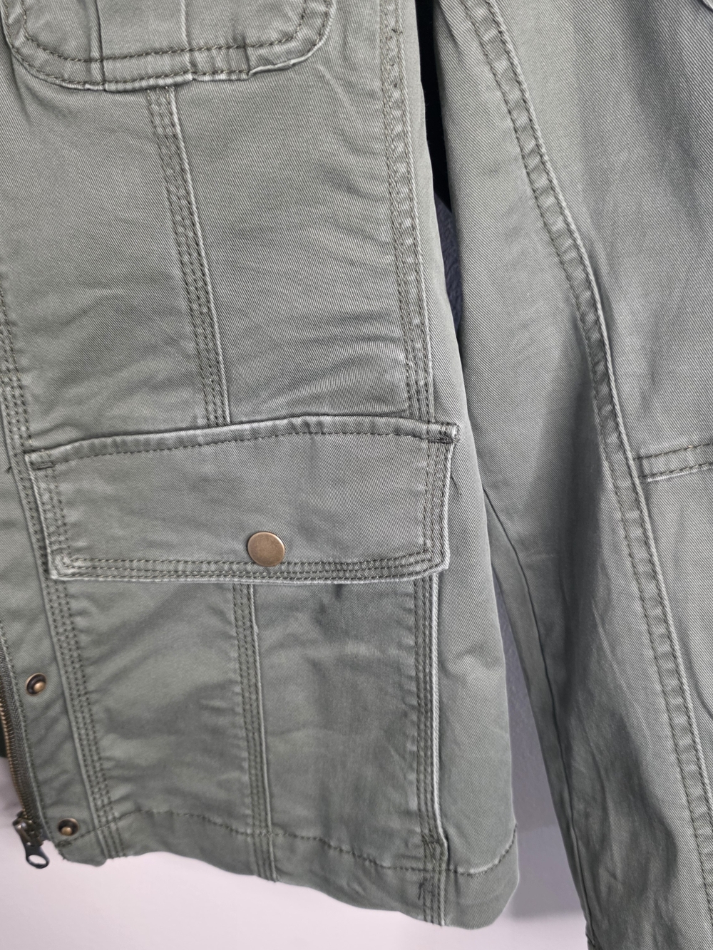 Kensie Olive Green Military Utility Jacket - Picture 6 of 6